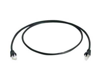 TELEGARTNER C&acirc;ble de raccordement r&eacute;seau informatique RJ45 L00006A0055 CAT 6a S/FTP noir 25.00 m