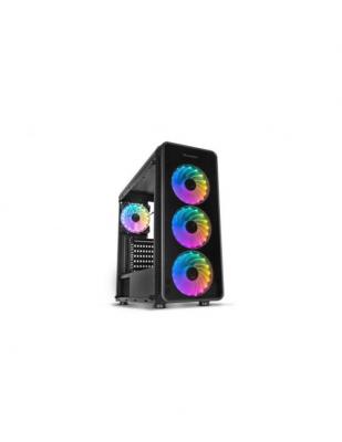 NOX  Hummer Tgm Rainbow Rgb Tower Box Rouge