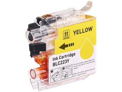 ICOLOR Cartouche d'encre  pour Brother (remplace LC-223Y), jaune