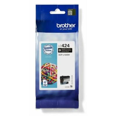 BROTHER Cartouche d'encre lc424bk - - noir haute capacit&eacute; de 750 pages - pour dcp-j1200w 