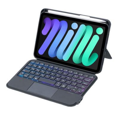 GANGXUN Clavier Bluetooth D&eacute;tachable avec Trackpad et R&eacute;tro&eacute;clairage 7 Couleurs pour iPad mini 6