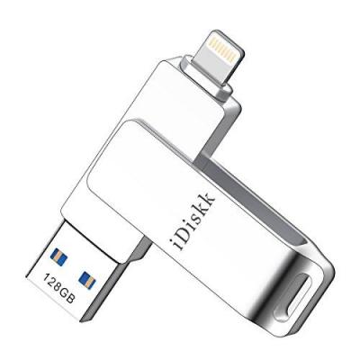 IDISKK Cl&eacute; USB 3.0 M&eacute;moire Stick Pour iPhone 128Go avec Connecteur Lightning [Certifi&eacute; MFi] &agrave; lExtension de Stockage ou le Transfert 