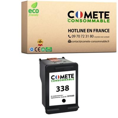 COMETE CONSOMMABLE COMETE - 338 - Cartouche d'encre Compatible HP 338 - Noir - Marque fran&ccedil;aise