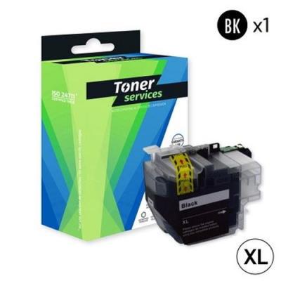 TONER SERVICES Compatible Brother LC3219XL Cartouche Noir LC3219XLBK (Livres)