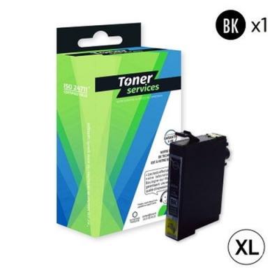 TONER SERVICES Compatible Epson 18XL / T1811 Cartouche Noir C13T18114010 (P&acirc;querette)