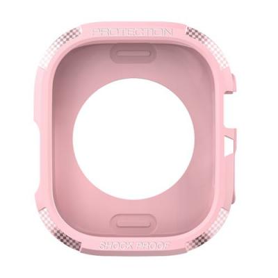 AVIZAR Coque Apple Watch 8 7 45mm Et 6 5 4 2 44mm Et 3 2 1 45mm Fibre De Carbone Rose