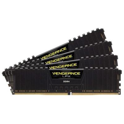  Corsair Vengeance LPX 64GB DDR4-2666, 64 Go, 4 x 16 Go, DDR4, 2666 MHz, 288-pin DIMM, Noir