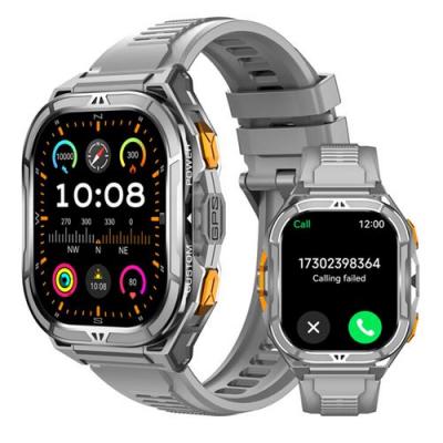 CUBOT GT 3 Montre intelligente,1.96"" HD,GPS,Etanch&eacute;it&eacute; 5 ATM,SOS-Argent