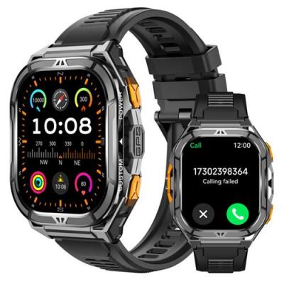 CUBOT  GT 3 Montre intelligente,1.96"" HD,GPS,&Eacute;tanch&eacute;it&eacute; 5 ATM,SOS-Noir