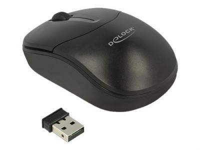 DELOCK  maus mini optisch 3-tasten 2,4 ghz wireless