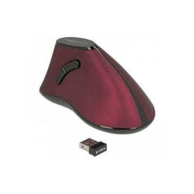 DELOCK Souris sans-fil  12528 Noir Rouge