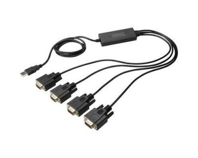  DIGITUS DA-70159 - Adaptateur s&eacute;rie - USB - RS-232 x 4 