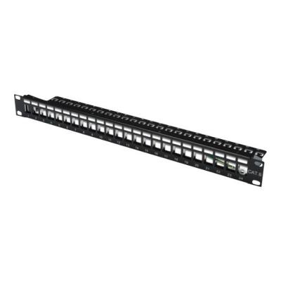  DIGITUS DN-91411 - Tableau de connexions - noir - 1U - 19"" - 24 ports 