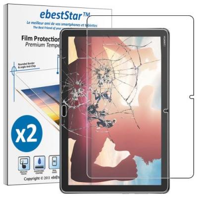 EBESTSTAR  - [Pack x2] Verre tremp&eacute; Huawei MediaPad M5 Lite 10.1 Film Protection Ecran Vitre protecteur anti casse, anti-rayure, pose sans bulles [Dimensions PRECISES Tablette : 243.4 x 162.2 x