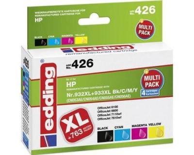 EDDING  ink remplace hp 932xl, 933xl compatible pack bundle n 18-426
