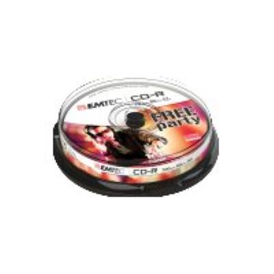 EMTEC Supports de stockage -  - Pack de 10 CD-R 700Mo 52x Cake Box
