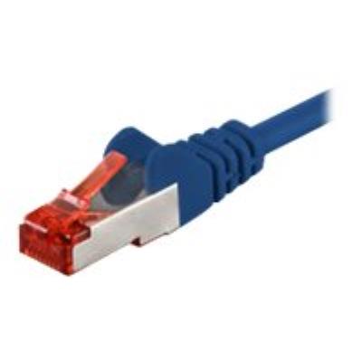 WENTRONIC goobay - C&acirc;ble r&eacute;seau - RJ-45 (M) pour RJ-45 (M) - 1 m - pairs in metal foil (PiMF) - CAT 6 - sans halog&egrave;ne, moul&eacute; - bleu 