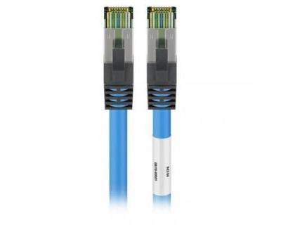 NO NAME Patchkabel cat 8.1 s/ftp RJ45 20.00m Blau lszh halogenfrei (55119) - Goobay