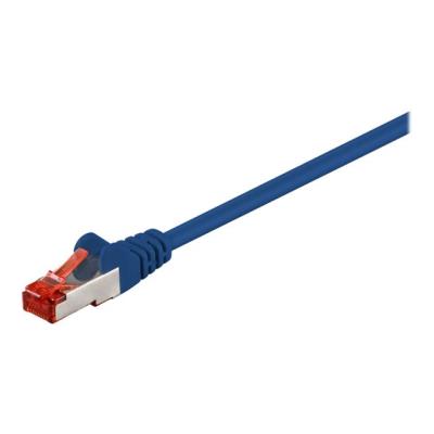WENTRONIC Goobay 95492 c&acirc;ble de r&eacute;seau Bleu 2 m Cat6 S/FTP (S-STP) - Neuf
