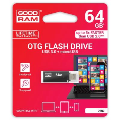  Goodram otg twin cl&eacute; usb 3.0 64 go otn3-0640k0r11 