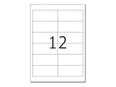  HERMA Special - Blanc - 97 x 42.3 mm 300 &eacute;tiquette(s) (25 feuille(s) x 12 &eacute;tiquettes de correction/couverture en papier opaques mates autocollantes permanentes 
