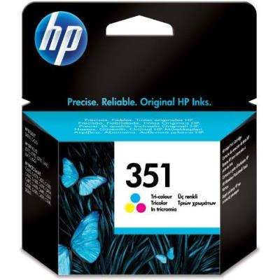 HP  351 cartouche d'encre trois couleurs authentique (CB337EE)