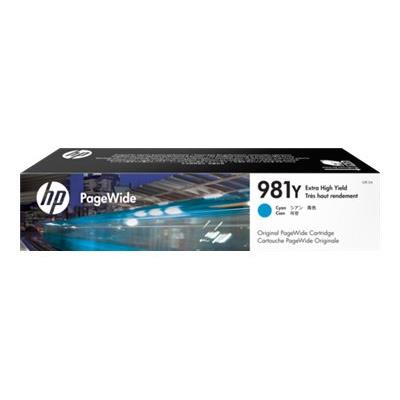 HP  981YC Extra High Yield Cyan Original PageWide Cartridge 16000pages Cyan cartouche d'encre