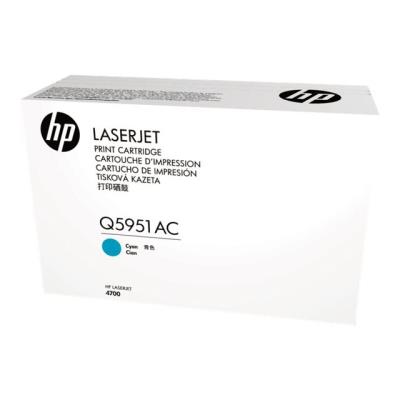 HP  Q5951AC toner LaserJet contractuel cyan authentique, 10000 pages, Cyan, 1 pi&egrave;ce(s)