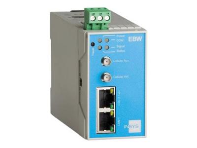 INSYS ICOM INSYS EBW L100 - Routeur - WWAN - commutateur 2 ports - Montage sur rail DIN