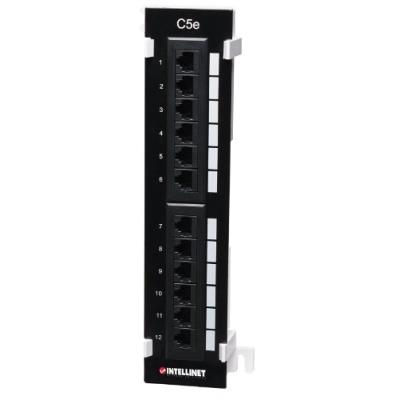 DISNEY Intellinet Cat5e Patch Panel (CAT5E WALL-MOUNT PATCH PANEL- - 12-PORT UTP)