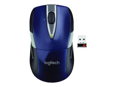 LOGITECH  M525 - Souris - optique - 5 boutons - sans fil - 2.4 GHz - r&eacute;cepteur sans fil USB - bleu