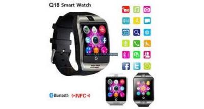 GENERIQUE Lot de 2 montre connectee bluetooth ou carte sim noir et grise pour android & iphone avec pho 