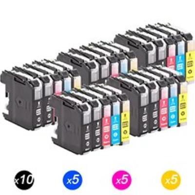 GENERIQUE Lot de 25 cartouches d'encre compatibles Brother LC223 - DCP-4120DW MFC-J4420DW MFC-J4620DW