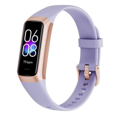  Montre connect&eacute;e AMOLED - Surveillance sant&eacute; - Bluetooth - &Eacute;tanche IP67 - Violet