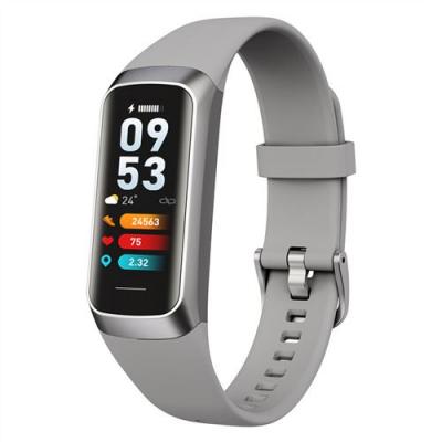  Montre connect&eacute;e AMOLED - Surveillance sant&eacute; - Bluetooth - &Eacute;tanche IP67 -  Gris