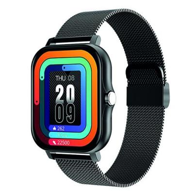 AVIZAR Montre Connect&eacute;e Baln&eacute;o Ecran 1,69"" Bluetooth 5.1 IP67 Bracelet Acier Noir