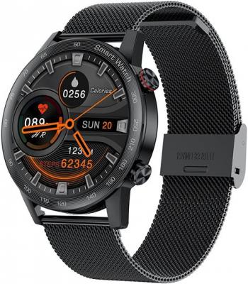 CHRONUS Montre Connect&eacute;e  AK25 Fitness Tracker &Eacute;tanche-Noir- 