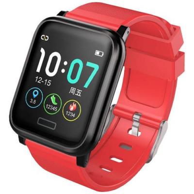  Montre Connect&eacute;e Chronus B1 &Eacute;tanche Fitness Tracker-Rouge-Chronus 