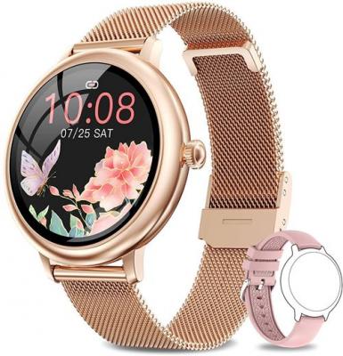 CHRONUS Montre connect&eacute;e  CF80 &Eacute;tanche Fitness Tracker-Or- 