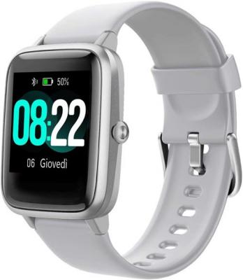 CHRONUS Montre connect&eacute;e  ID205L IP68 &Eacute;tanche Fitness Tracker-Gris- 