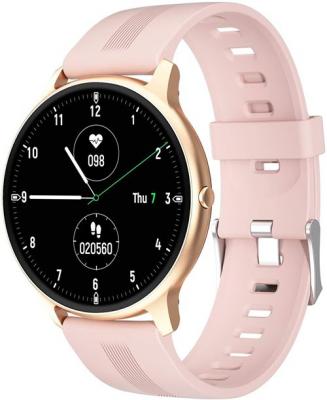 CHRONUS Montre Connect&eacute;e  LW11 Fitness Tracker &Eacute;tanche-Rose- 
