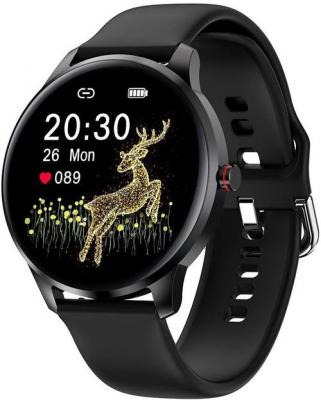 CHRONUS Montre Connect&eacute;e  LW29 Fitness Tracker IP68 &Eacute;tanche-Noir- 