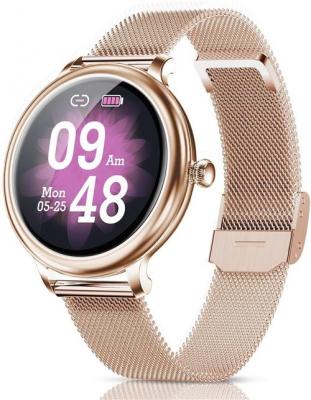 CHRONUS Montre Connect&eacute;e  NY13 IP68 &Eacute;tanche Fitness Tracker-Or-