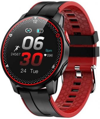 CHRONUS Montre Connect&eacute;e  R18 Fitness Tracker IP68 &Eacute;tanche-Rouge- 