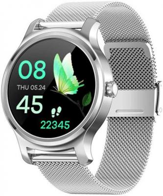 CHRONUS Montre Connect&eacute;e  R2 &Eacute;tanche Femme-Argent-