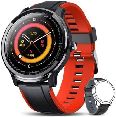  Montre Connect&eacute;e Chronus SN82 Fitness Tracker IP68 &Eacute;tanche-Rouge-Chronus 