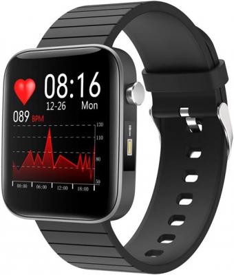 CHRONUS Montre connect&eacute;e T68L Etanche Fitness Tracker-Noir- 