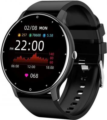 CHRONUS Montre Connect&eacute;e  ZL02 Fitness Tracker IP67 &Eacute;tanche-Noir- 