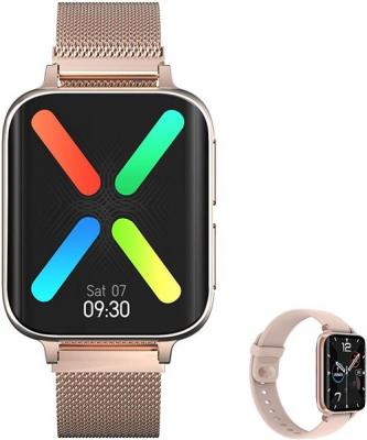 CHRONUS Montre connect&eacute;e ZMZ IP67 Etanche Fitness Tracker-Rose- 