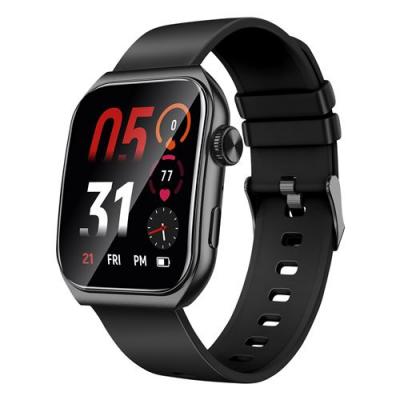 AKASHI Montre Connect&eacute;e Ecran Tactile 1,85"" Sant&eacute; Notifications 10 Jours Noir